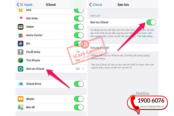 Cách tắt đồng bộ iРhone trên iCloud